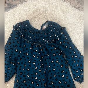 Stylish Teal and Black Kids Top